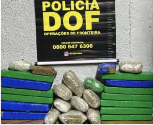 Mulher que seguia com drogas para Minas Gerais é presa pelo DOF em Paranhos